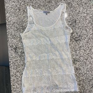 Charlotte Russe lace/ sequins tank top